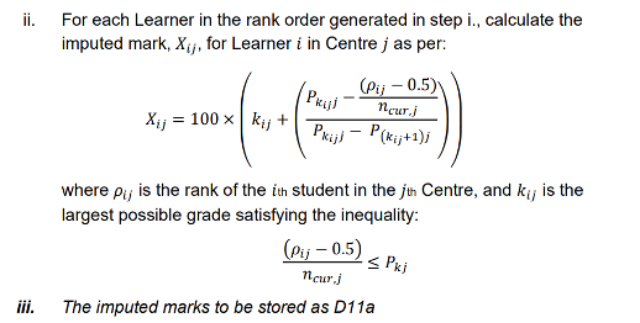 Transparantie biedt inzicht nog garanties. Voorbeeld uit algoritme Ofqual, p. 39.