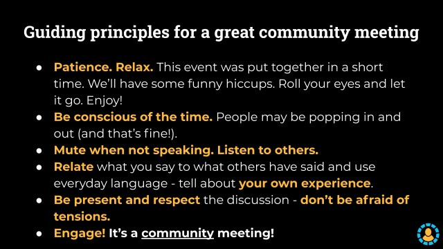 Guiding principles